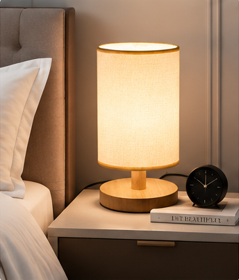 Nimanest Decor Linen Fabric Shade Table Lamp - Image 4