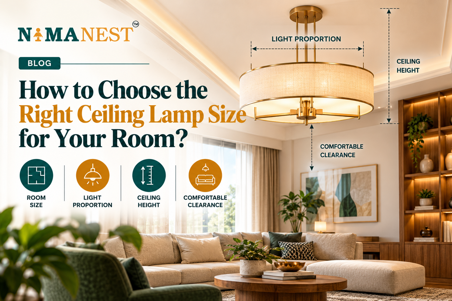 Choosing the Right Ceiling Lamp Size