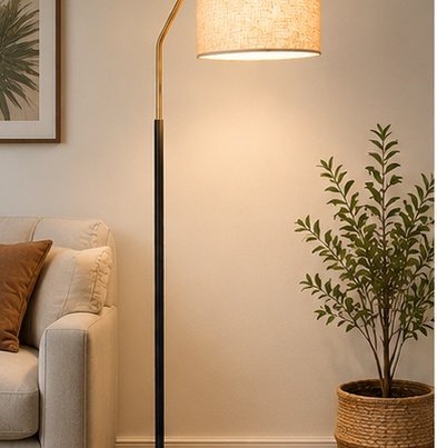 Nimanest Decor Floor Lamp | Fabric Coffee Table Floor Light - Image 2