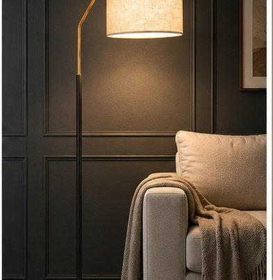 Nimanest Decor Floor Lamp | Fabric Coffee Table Floor Light - Image 3