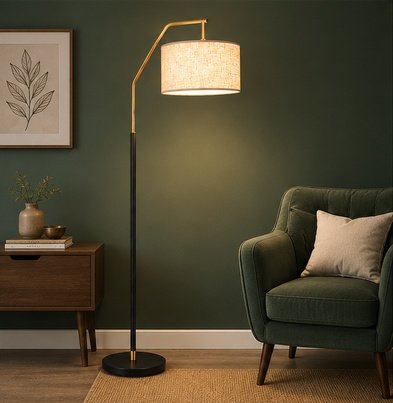 Nimanest Decor Floor Lamp | Fabric Coffee Table Floor Light - Image 5