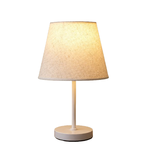 Vintage Luxury LED Fabric Table Lamp