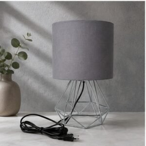Grey Linen Fabric Table Lamp Lampshade