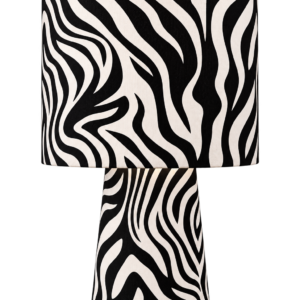 Zebra Print Table Lamp